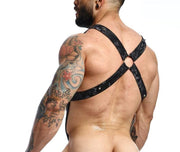 MOB DNGEON Cross C - Ring Harness One Size Adjustable Straps Black - Camo DMBL072