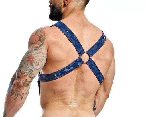 MOB DNGEON Cross C - Ring Harness One Size Adjustable Straps DMBL07 Navy - Camo2