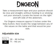 MOB DNGEON Cross C - Ring Harness Wide Adjustable Strap O/S Golden Mirror DMBL075