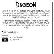 MOB DNGEON Cross Chain Harness Leather - Look One Size Black - Camo DMBL09 - 35