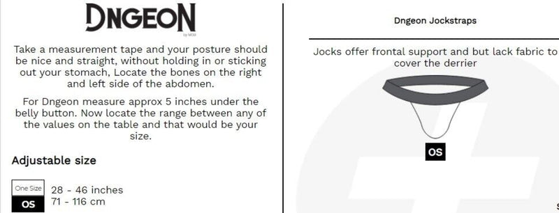 MOB DNGEON Eroticwear Snap Jock Metal Ring Faux Leather Black - Camo O/S DMBL03 - B014