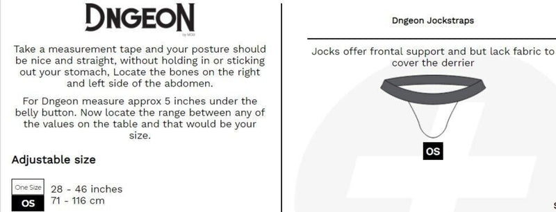 MOB DNGEON Jockstrap Eroticwear Faux Leather Snap - Jock One Size Tiger DMBL03 - B013