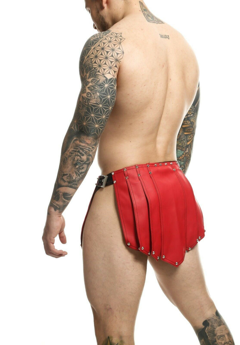MOB DNGEON Skirt Eroticwear Mens Kilt Roman Skirts Fetish Red DMBL10 105