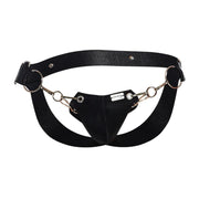 MOB DNGEON Snap Jockstrap Metal Ring Open Back - Mamba One Size DMBL033