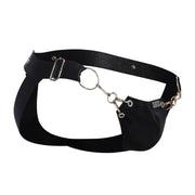 MOB DNGEON Snap Jockstrap Metal Ring Open Back - Mamba One Size DMBL032