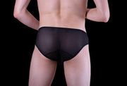 MOB Erotic Mens Wear Super Sexy Mens Underwear Side Way Mesh Black MBL33 32