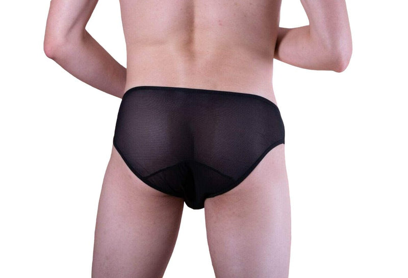 MOB Erotic Mens Wear Super Sexy Mens Underwear Side Way Mesh Black MBL33 35