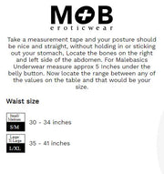 MOB Thongs Malebasics Open Lace Thong Red MBL494