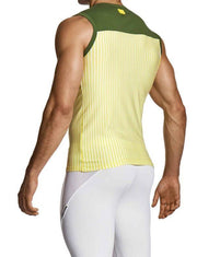 Modus Vivendi Army Combo Sleeveless Tank Top in Yellow/Green 27431 B1033