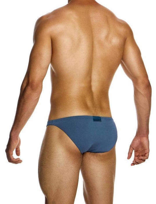 Modus Vivendi Bamboo Low - Cut Brief Bikini Style Briefs Indigo 13412 49 - SexyMenUnderwear.com