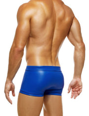 Modus Vivendi Boxer Leather Legacy Press Buttons On Pouch Lavish Blue 11121 B592