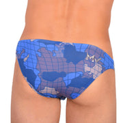 Modus Vivendi Brief Trapped Camo Low - Cut Briefs Blue 11013 710