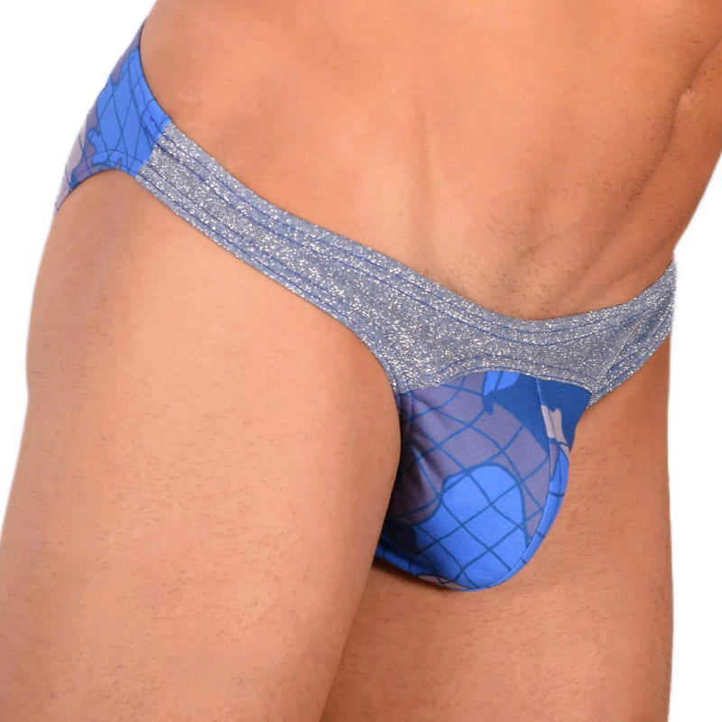 Modus Vivendi Brief Trapped Camo Low - Cut Briefs Blue 11013 77