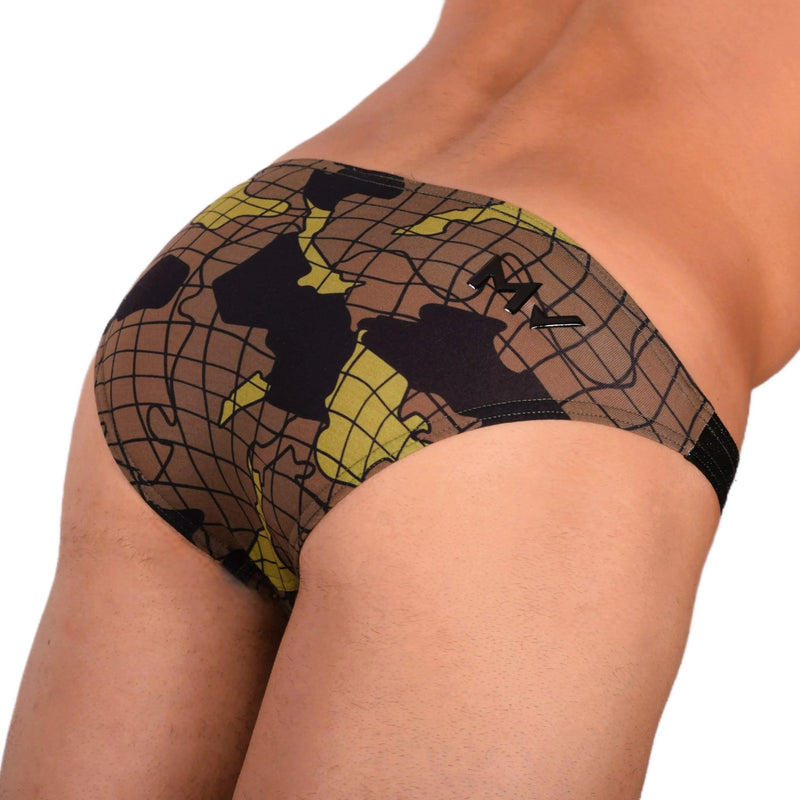 Modus Vivendi Brief Trapped Camo Low - Cut Briefs khaki 11013 55