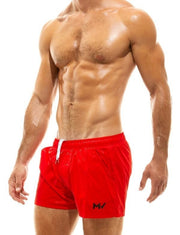 Modus Vivendi Camo Swim Shorts Full - Lining Swimwear Metallic Red GS2132 776
