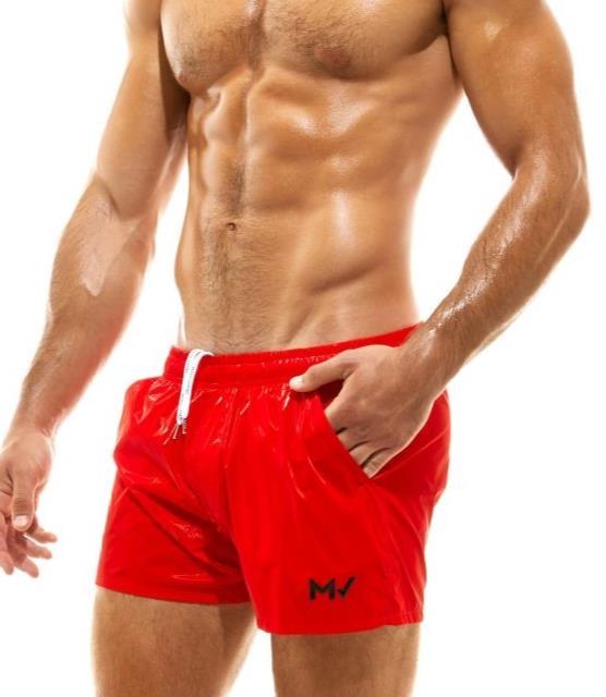 Modus Vivendi Camo Swim Shorts Full - Lining Swimwear Metallic Red GS2132 771