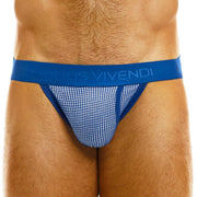 Modus Vivendi Country Jock Knitted Double - Ply Pouch Blue Jockstrap 02211 B762