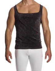 Modus Vivendi Delusion Tanktop Elastic Knitted Lurex Yarns Tank Top Black 025315