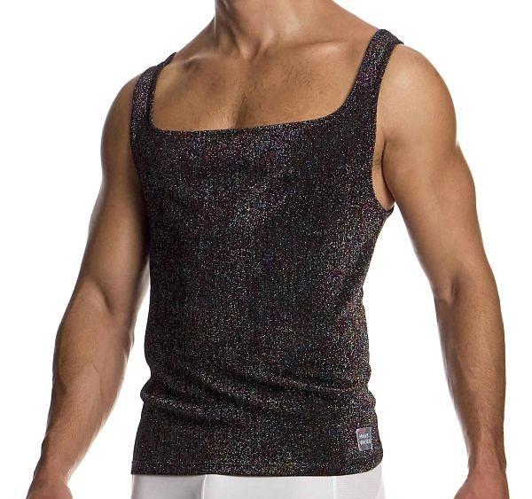 Modus Vivendi Delusion Tanktop Elastic Knitted Lurex Yarns Tank Top Black 025311