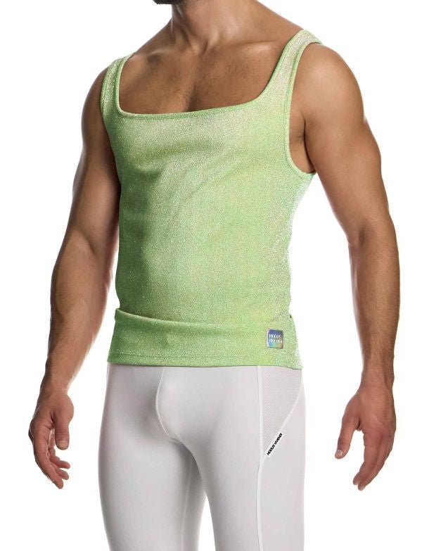 Modus Vivendi Delusion Tanktop Elastic Knitted Lurex Yarns Tank Top Neon 025311