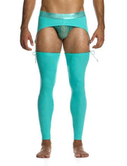 MODUS VIVENDI Garters Belt Brief Combo Reversible Organic Cotton Neon 04581 B983