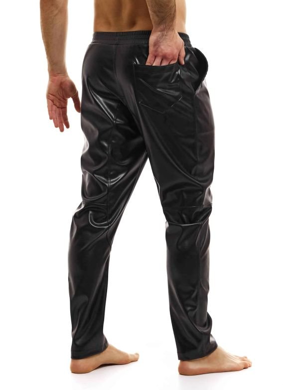 Modus Vivendi Leather Pants Carrot Fit Joggers Faux - Look Black 20563 B795