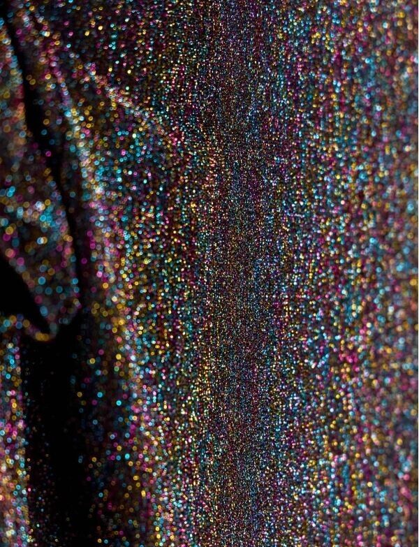 MODUS VIVENDI Low - Cut Brief Elastic Knit Lurex Yarns Jacquard Black 02514 B874