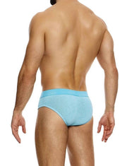 Modus Vivendi Plain Knit Classic Brief Stretch Knitted Fabric Blue 09413 B902