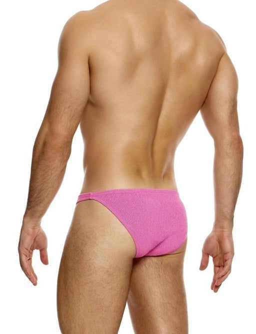 Modus Vivendi Plain Knit Low - Cut Brief Knitted Fabric in Pink 09411 B902