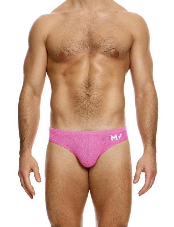 Modus Vivendi Plain Knitted Briefs in Pink 09412 B903