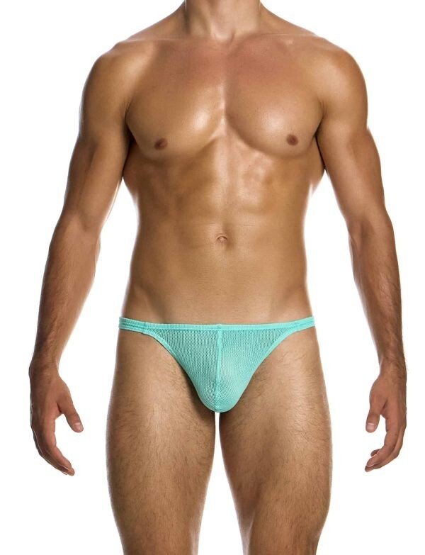Modus Vivendi Retro Thong Semitransparent T - String Micro Fishnet Mint 05511 1942