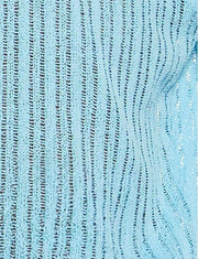 MODUS VIVENDI Striped Crochet Knitted Boxer Shorts Light Blue 074214