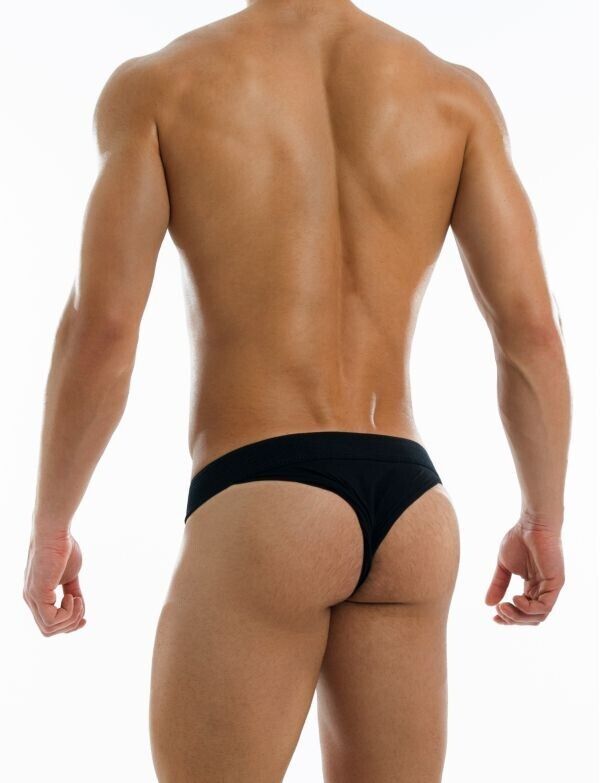 MODUS VIVENDI Sumo Brief or T - String Functional Press - Stud Buttons Black 150124