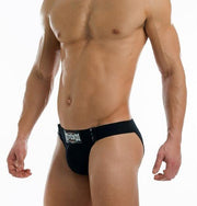 MODUS VIVENDI Sumo Brief or T - String Functional Press - Stud Buttons Black 150121