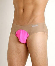 MODUS VIVENDI Swim Briefs Highlight Swimwear Fluorescent Neon Fushia IS1812 1542