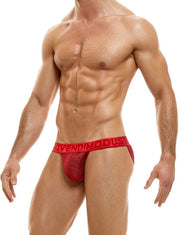 MODUS VIVENDI Tanga Brief ARMOR Knitted Metallic Yarns Red 01012 B543