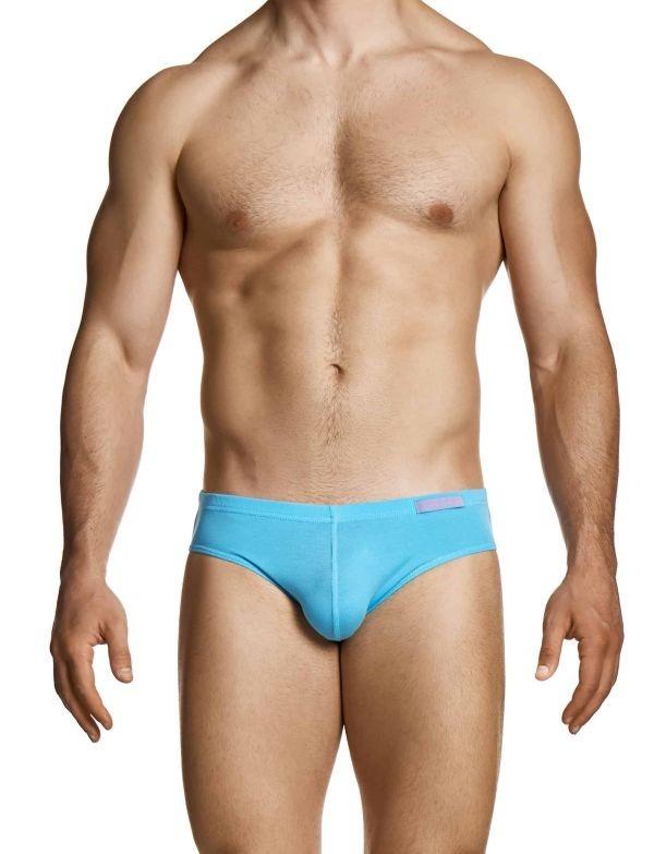 MODUS VIVENDI Upcycled Cotton Briefs Classic Retro Style Brief Blue 22413 - 1 1042