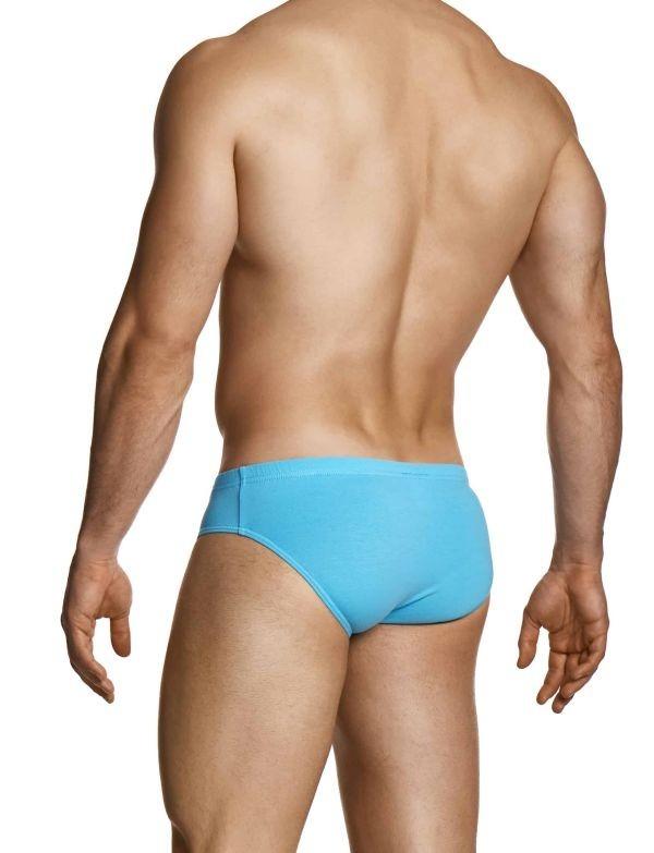 MODUS VIVENDI Upcycled Cotton Briefs Classic Retro Style Brief Blue 22413 - 1 1043