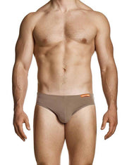 MODUS VIVENDI Upcycled Cotton Briefs Classic Retro Style Brief Brown 22413 - 1 1043