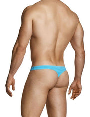 MODUS VIVENDI Upcycled Cotton Thong String - Style Knit Thongs in Blue 22411 - 1 1043