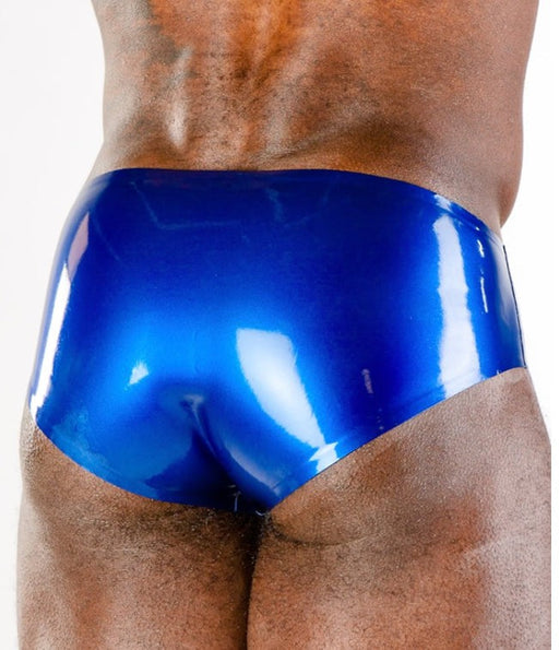 POLYMORPHE Mens Latex Brief Latex Underwear Cobalt UN-015A 10