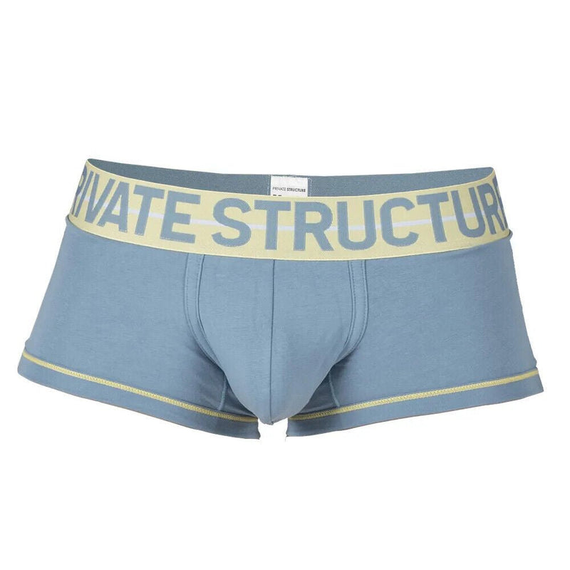 PRIVATE STRUCTURE Boxer Trunk MO - Lite Cotton Ash Blue/Butter 4103 1074