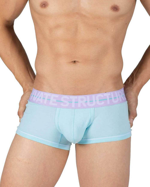 PRIVATE STRUCTURE Boxer Trunk MO - Lite Cotton Jade Green Lilac 4103 1071