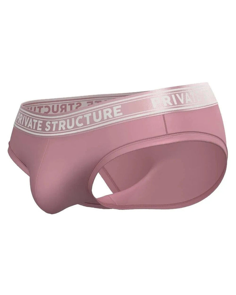 PRIVATE STRUCTURE Brief Viscose Bamboo Mini Briefs Mid - Waist Smoke Red 4378 552