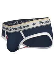 PRIVATE STRUCTURE Briefs Classic Mid - Waist Mini Brief Vintage Navy 4529 554