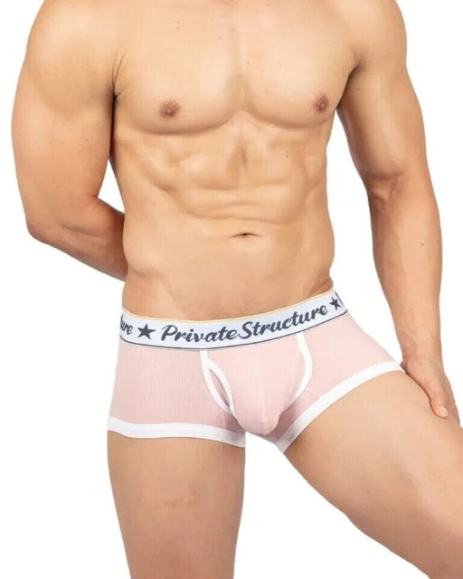 PRIVATE STRUCTURE Classic Boxer Mid - Waist Trunk in Finch Pink 4530 1132