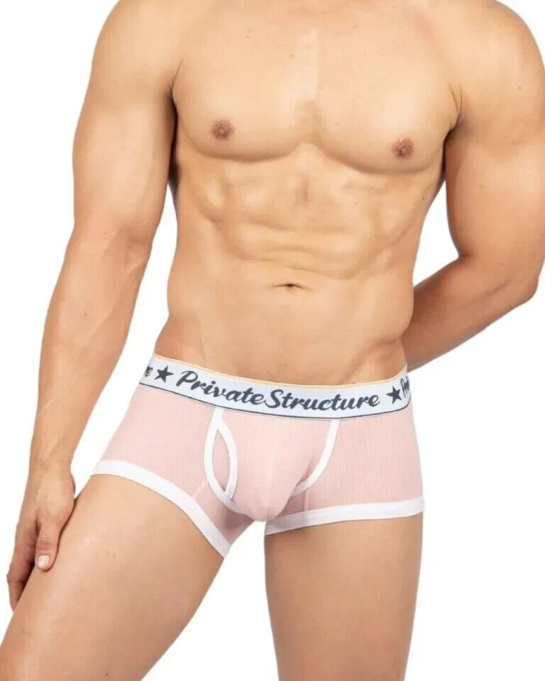 PRIVATE STRUCTURE Classic Boxer Mid - Waist Trunk in Finch Pink 4530 1131