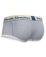 PRIVATE STRUCTURE Classic Boxer Mid - Waist Trunk Silvery Grey 4530 1136