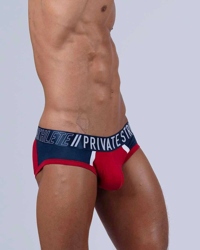 PRIVATE STRUCTURE Cotton Brief Athlete Mini Briefs Red Falcon 4388 1045
