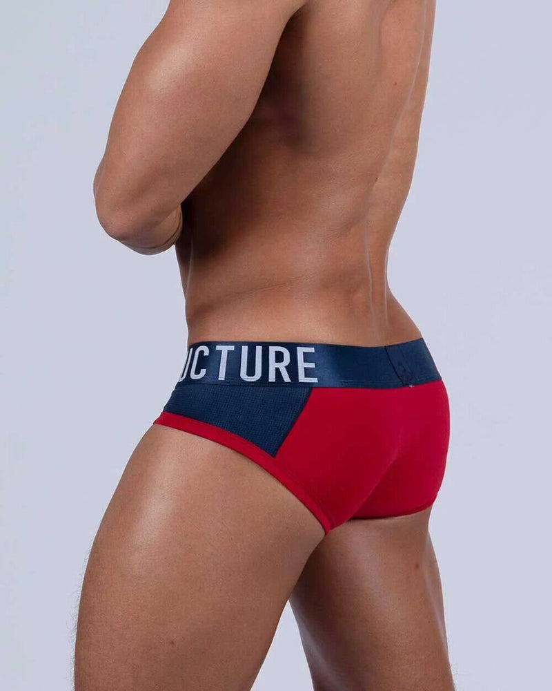 PRIVATE STRUCTURE Cotton Brief Athlete Mini Briefs Red Falcon 4388 1043